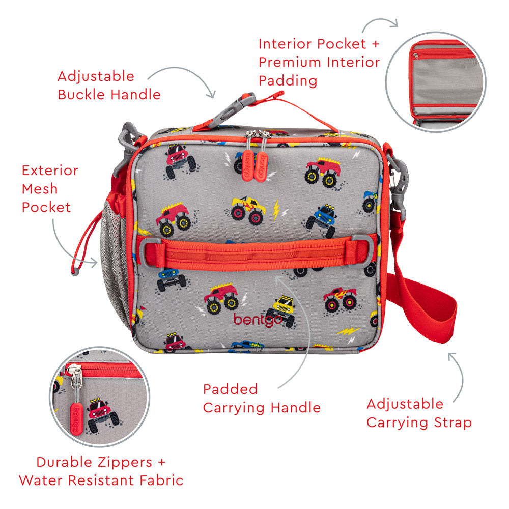 Bentgo® Kids Lunch Box, Bag, & Ice Packs | Trucks
