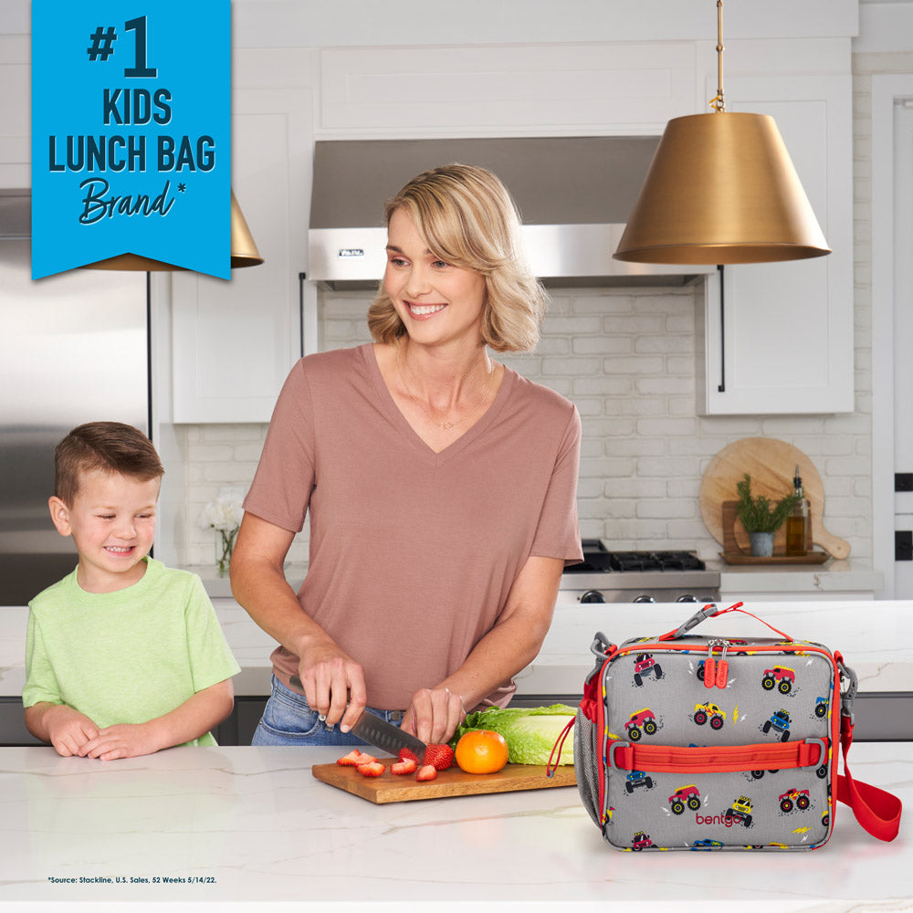 Bentgo® Kids Lunch Box, Bag, & Ice Packs | Trucks