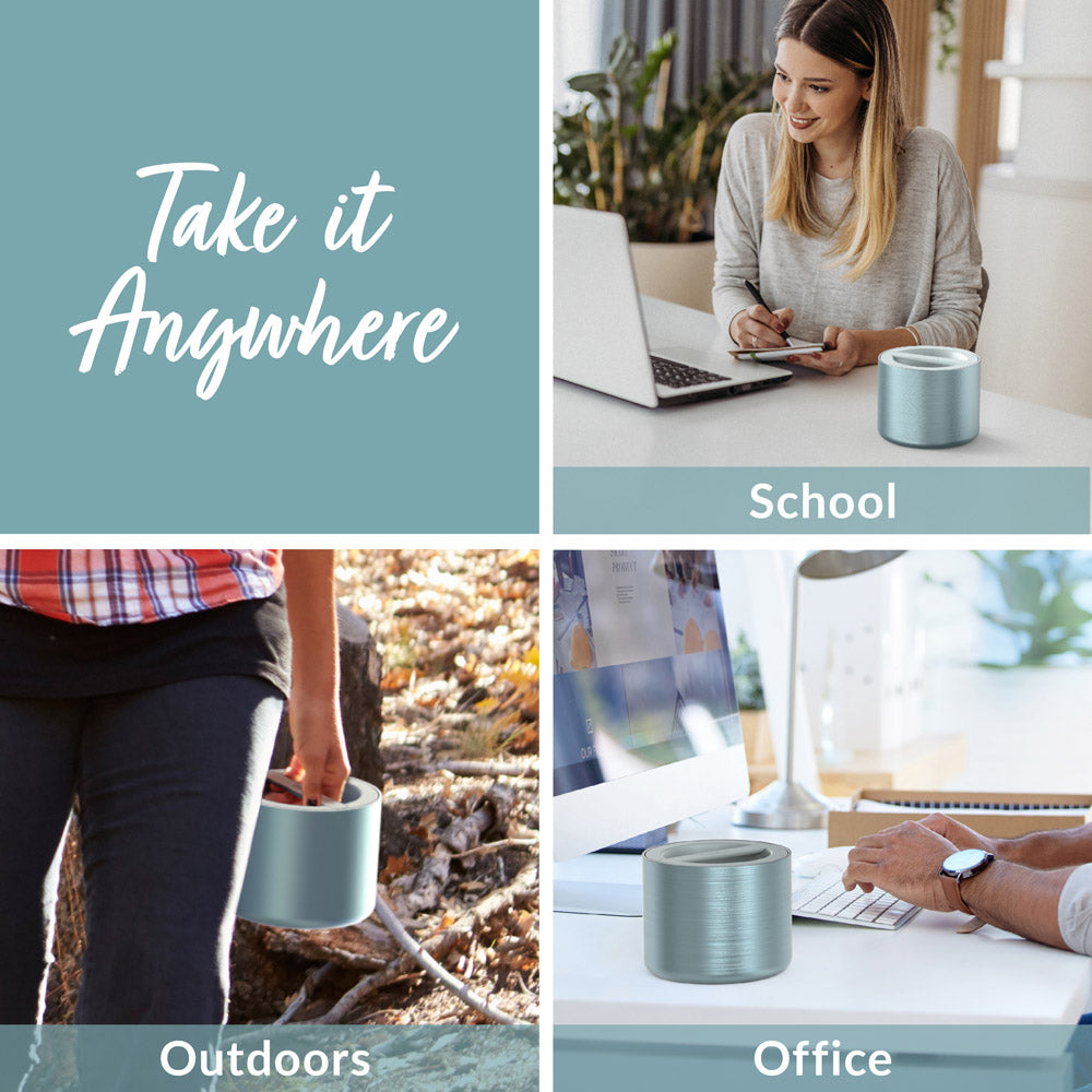 Bentgo® Stainless Steel Insulated Food Container - Aqua | Take It Anywhere - School, Outdoors, And Office