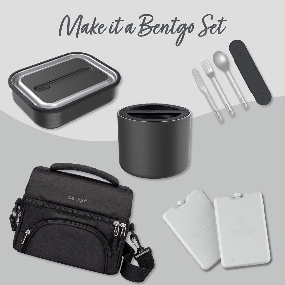 Bentgo® Stainless Steel Insulated Food Container - Carbon Black | Make It A Set