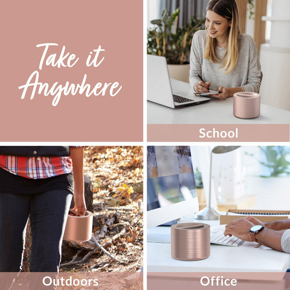 Bentgo® Stainless Steel Insulated Food Container - Rose Gold | Take It Anywhere - School, Outdoors, And Office