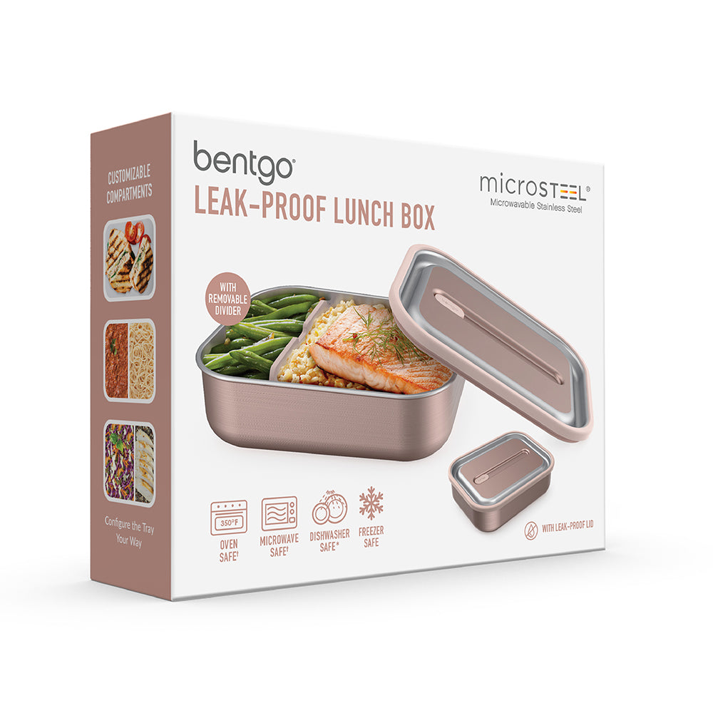 Bentgo® MicroSteel Lunch Box | Rose Gold