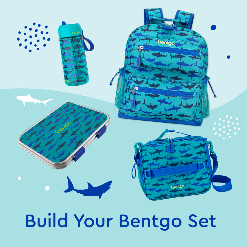 Bentgo® Kids Stainless Steel Prints Lunch Box | Shark
