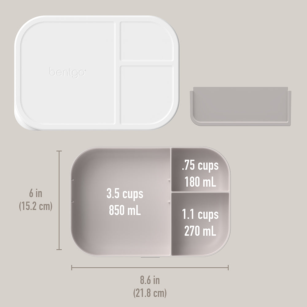 Bentgo Modern Tray with Matte Lid - White