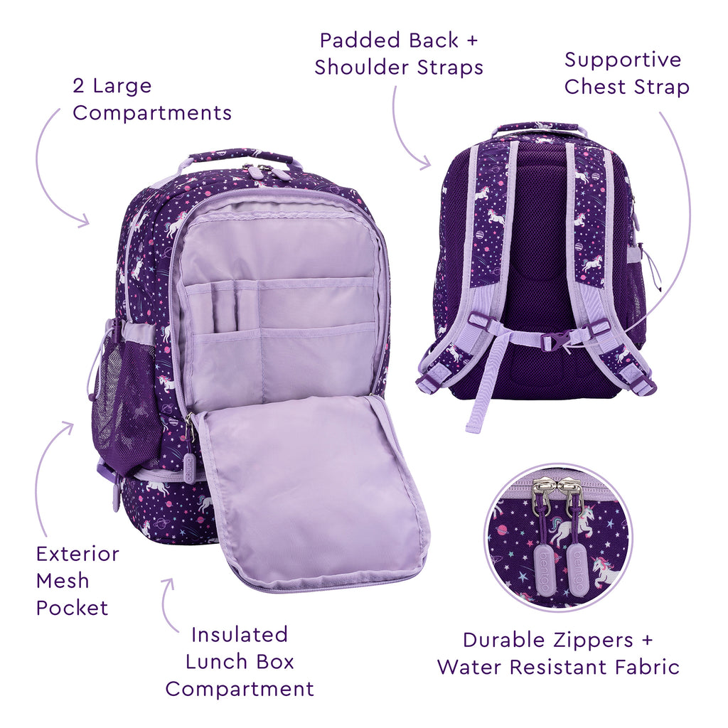 Bentgo 2-In-1 Backpack & Lunch Bag - Unicorn