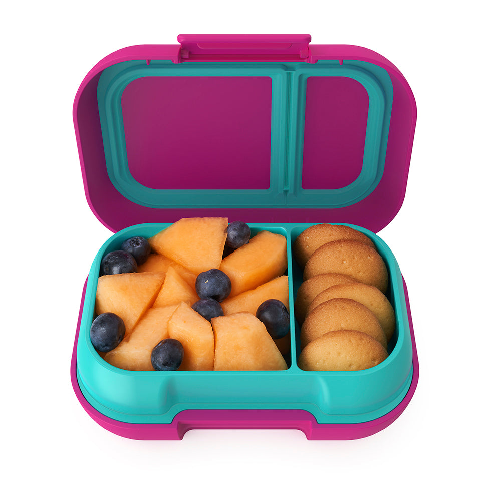 Bentgo Kids Chill Lunch & Snack Box - Fuchsia/Teal