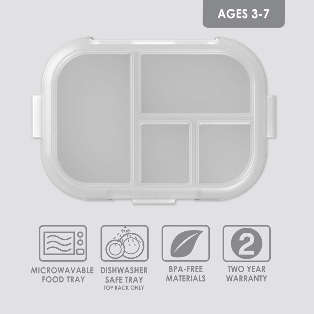 Bentgo Kids Chill Tray with Transparent Cover - Gray