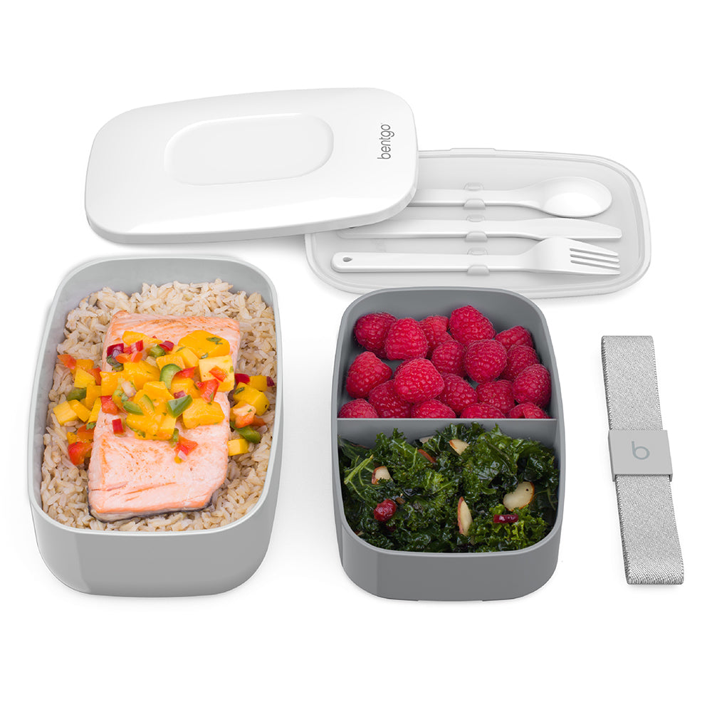 Bentgo Classic Lunch Box & Deluxe Bag - Gray