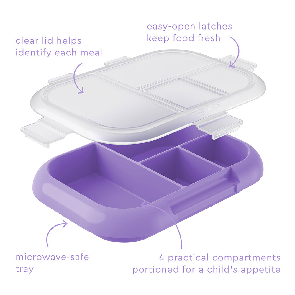 Bentgo Kids Chill Tray with Transparent Cover - Purple