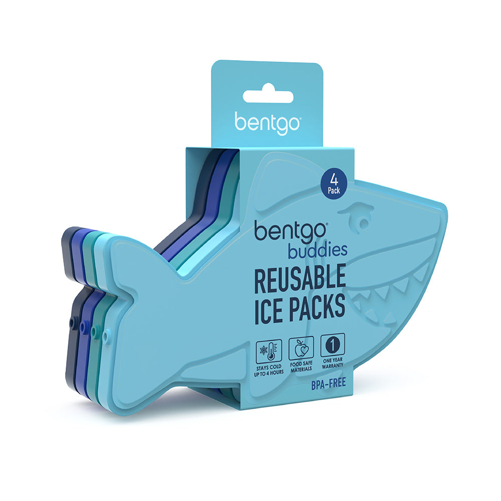 Bentgo Buddies Reusable Ice Packs - Sharks